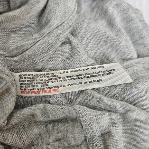 Free People Beach Jersey knit Oversized Tunic Top Size M/L gray - Picture 6 of 8